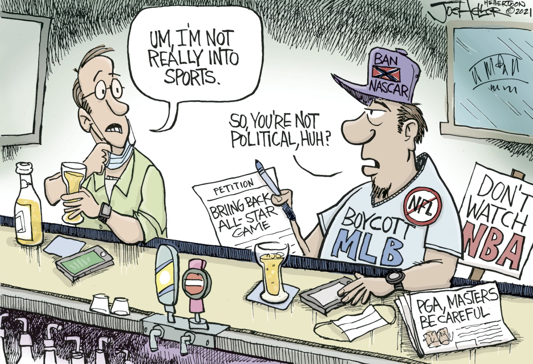 Cartoon, April 8